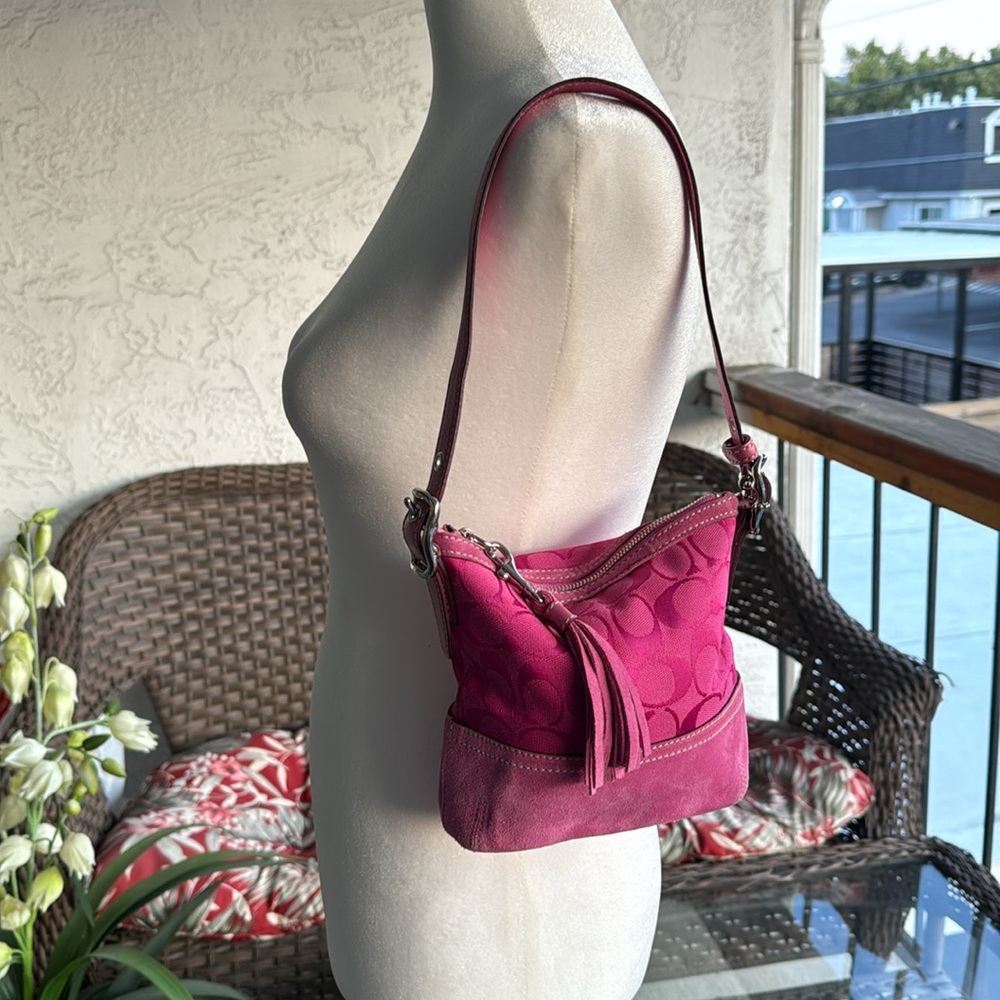 COACH Vintage Y2K Pink Small MINI Shoulder Purse Handbag